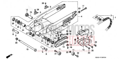SCHWINGE (CR125RP/RR/RS/RT) CR125RT de 1996